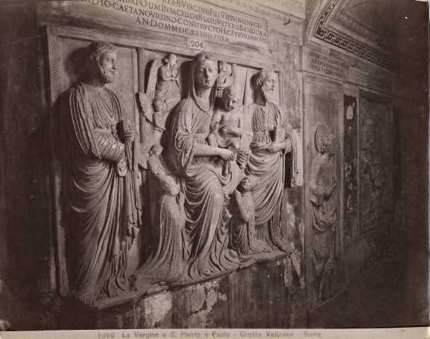 Moscioni, Romualdo — La Vergine e S. Pietro e Paolo - Grotte Vaticane - Roma — insieme